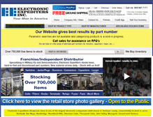 Tablet Screenshot of expediters.com
